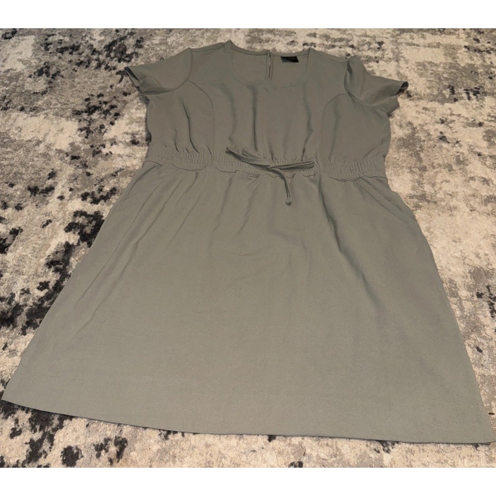 32 Degrees Cool Womens Short Sleeve Dress Light Green Size Large